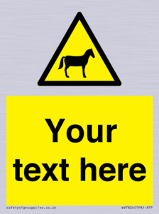 Custom warning horses